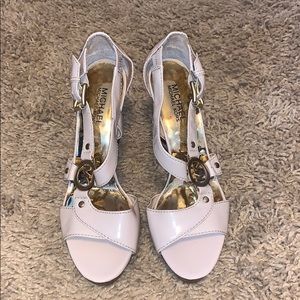 Michael Kors Nude platform sandal heel size 9